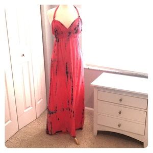 Tie die maxi dress